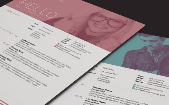 Love the two tone resume photo