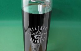 A laser etched glass by an Epilog Laser.