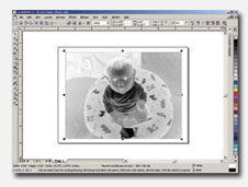 inverted photograph for laser etching on anodized