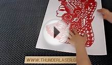 1.laser cutting and engraving machine——cutting paper