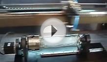 MORN laser engraving machine on glass with rotary clamp